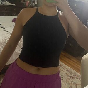 Lululemon wunder train high-neck cross-back tank top